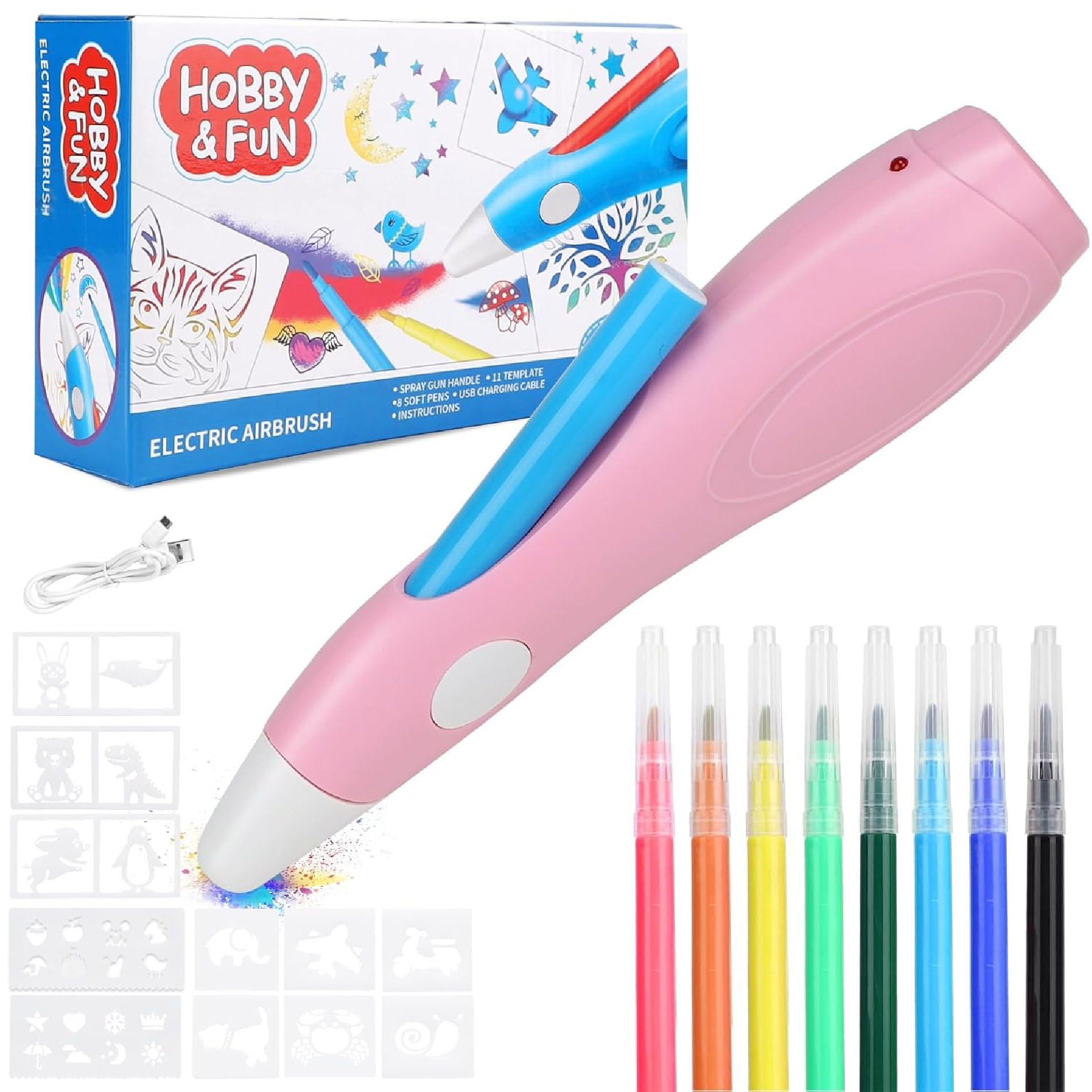 Vista 5 de Lapiz Bolígrafo Aerografo Niños Recargab